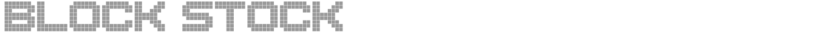 Block Stock font preview